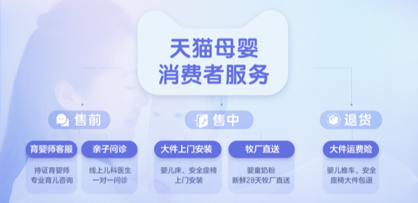天猫推出婴儿床、安全座椅等大件上门安装服务