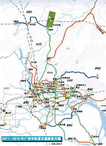 广州轨道交通基本方案图例