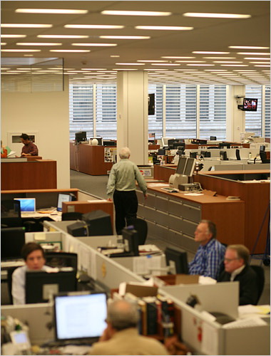 内部的报社编辑部